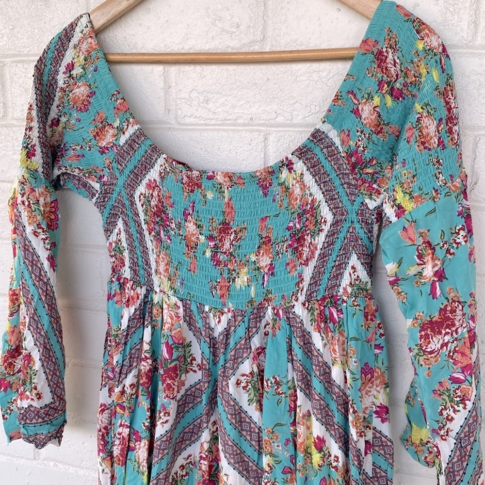 Torrid Scarf Print Challis Maxi Dress 0X - Picture 8 of 9